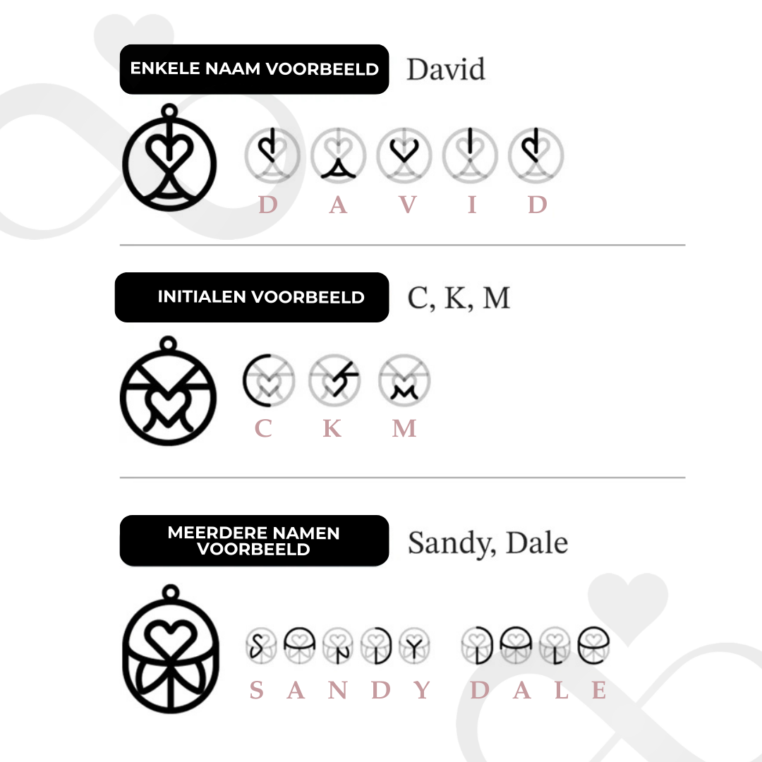 Tilpasset monogramkjede med navn eller navn