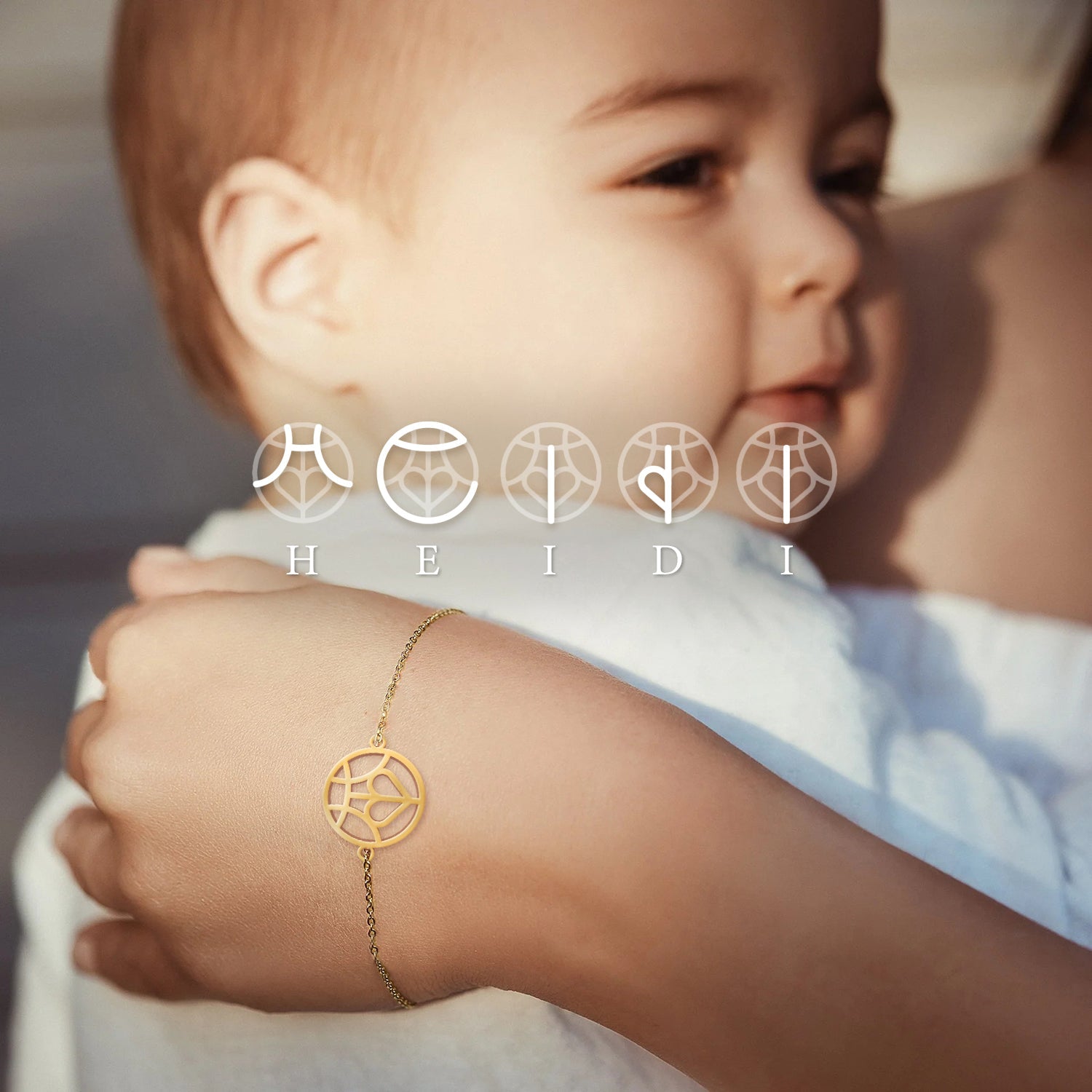 Brugerdefineret monogram-armbånd med navn/navne