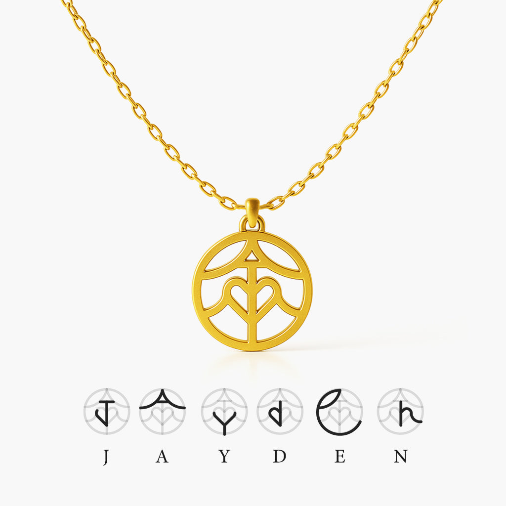 Monogramhalsband med namn eller namn med tryck