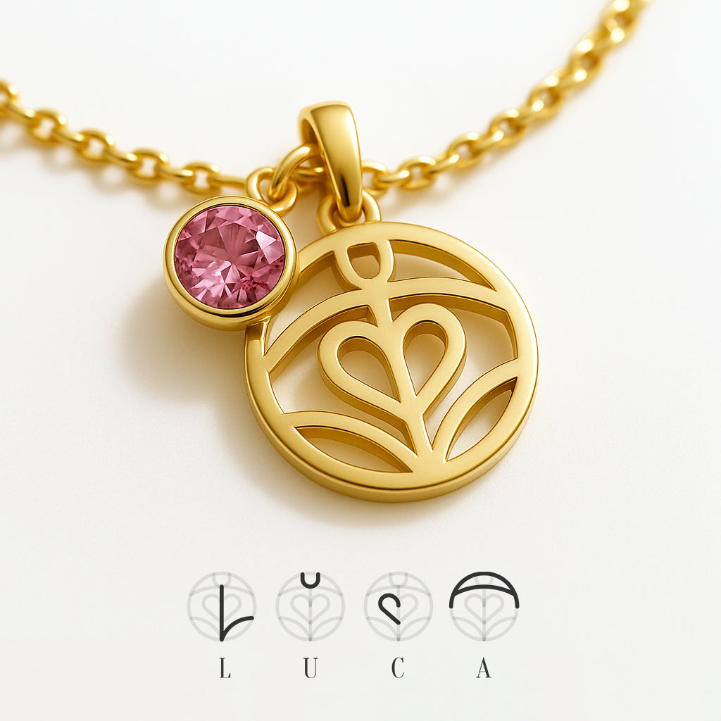 Personlig monogramhalskæde med navn eller navne