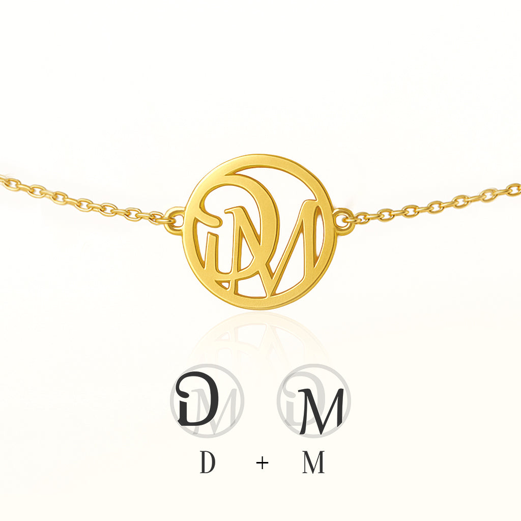 Custom Monogram Armband met Initialen