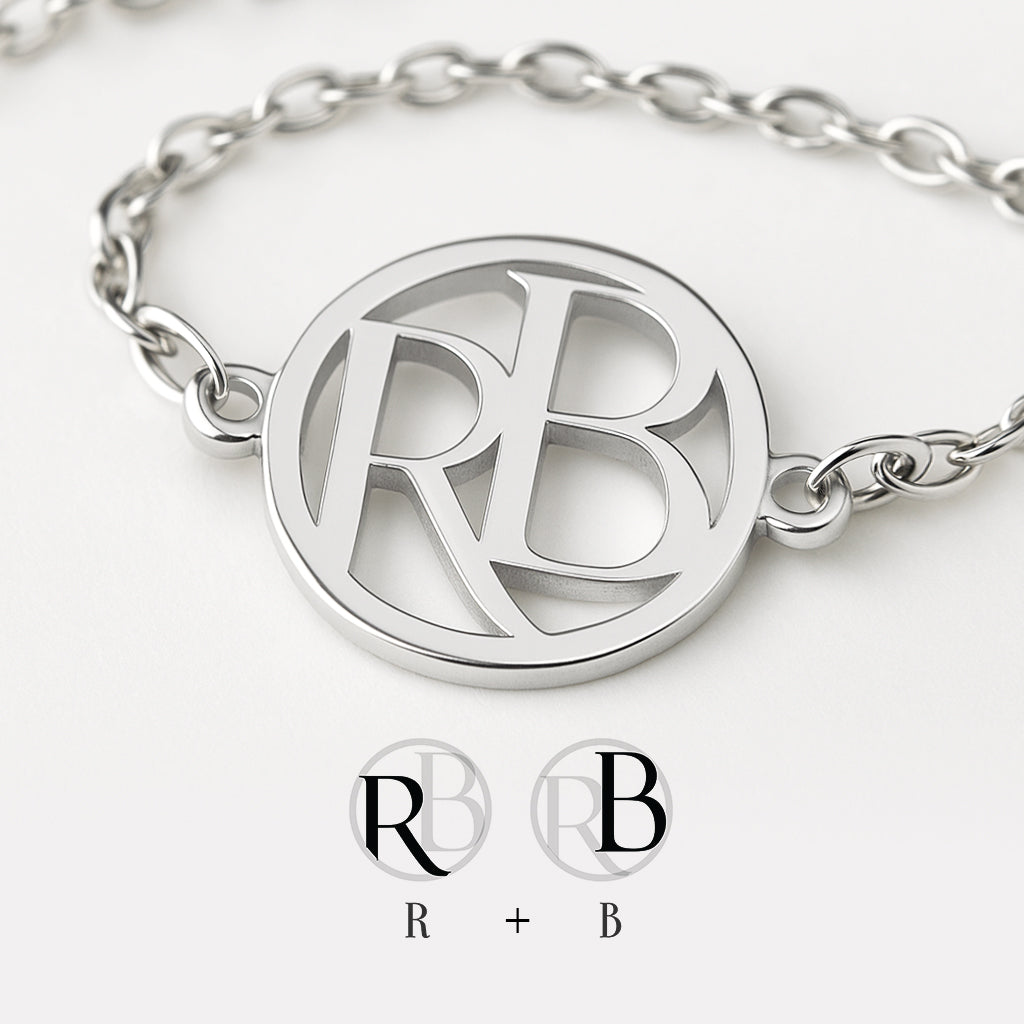 Custom Monogram Armband met Initialen
