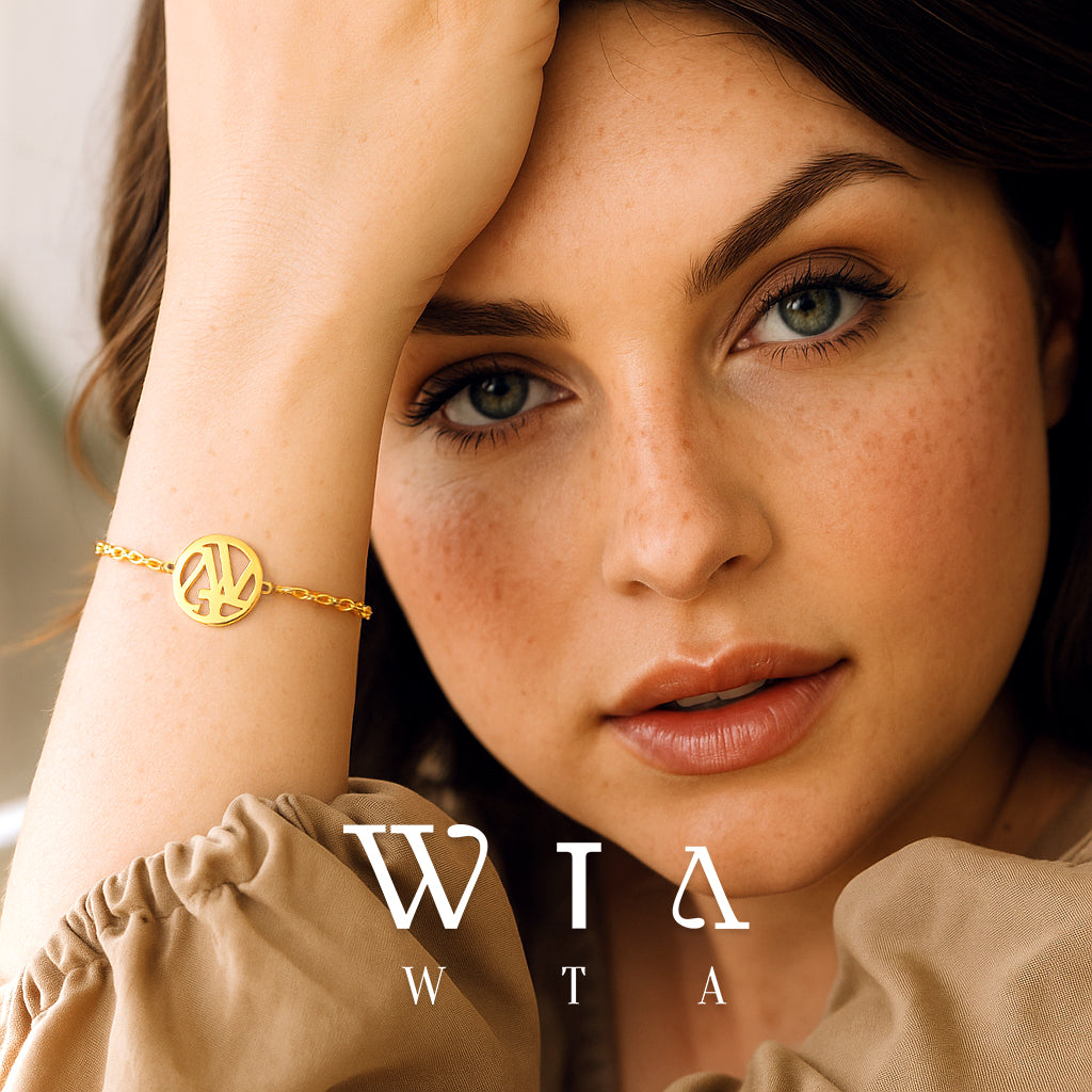 Monogramarmband med initialer