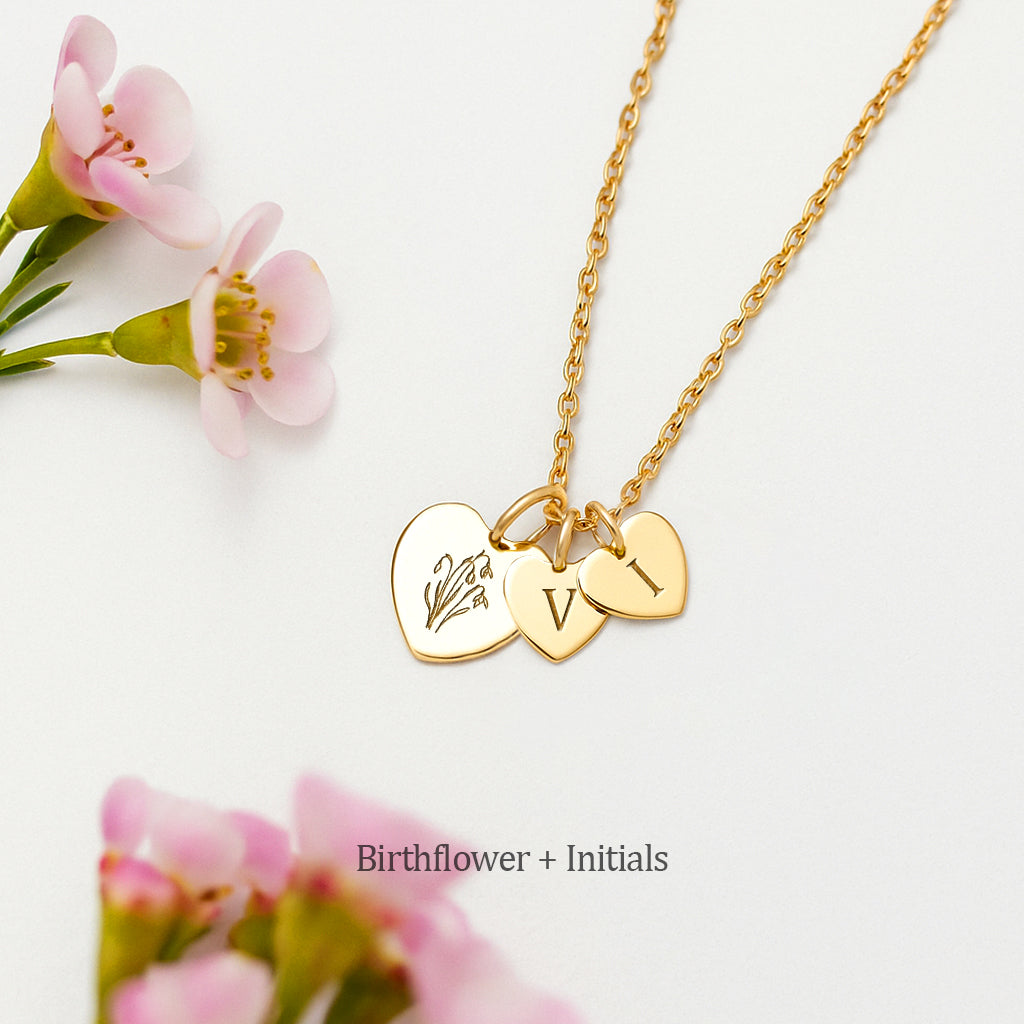 Skivhalsband med tryck Hjärta