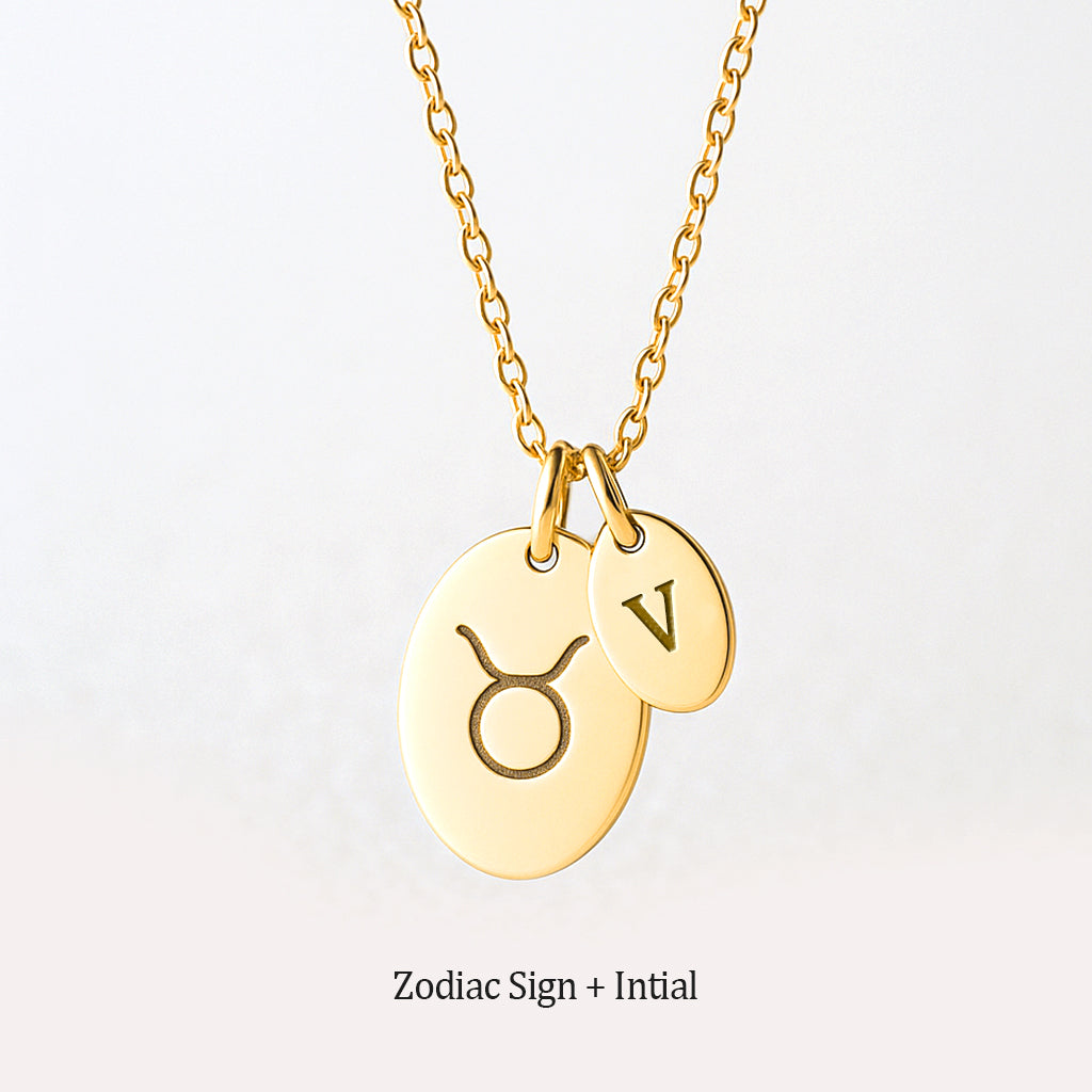 Skivkedja med tryck Oval