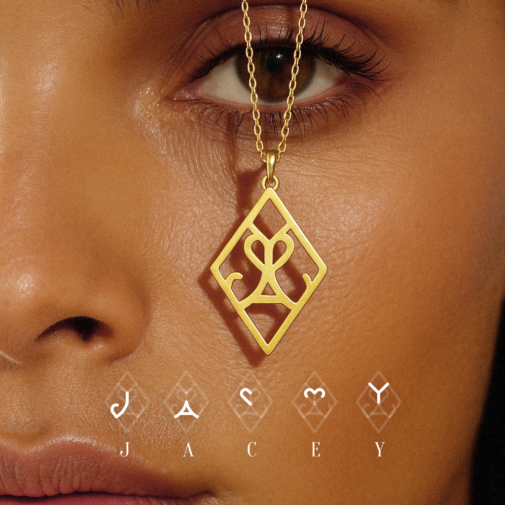Custom Diamant Monogram Ketting met Naam/Namen