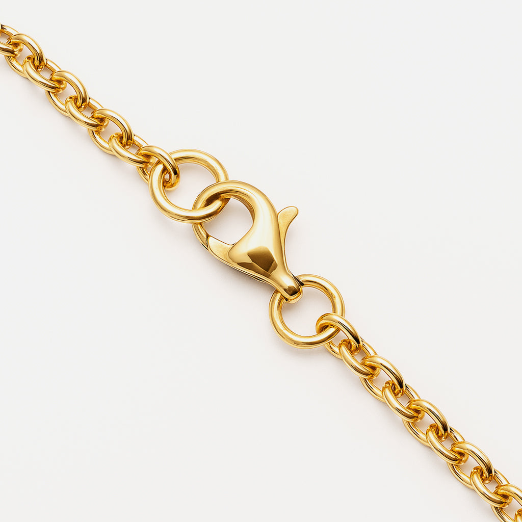 Custom Diamant Monogram Ketting met Naam/Namen