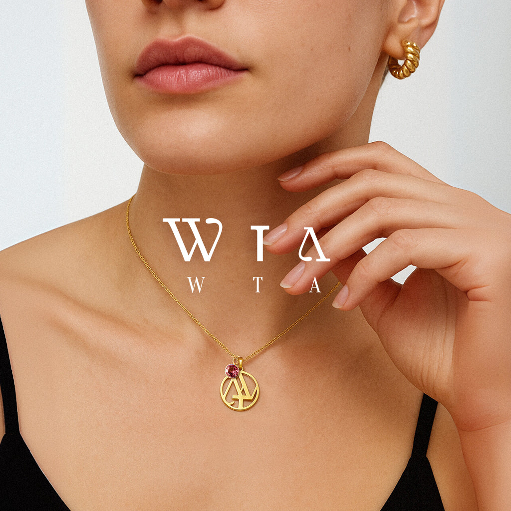 Custom Initialen Monogram Ketting