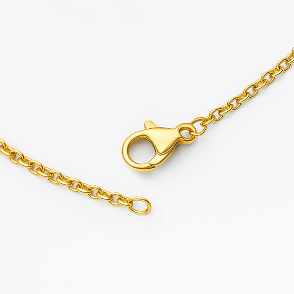 Ovalt monogramhalsband med namn med tryck