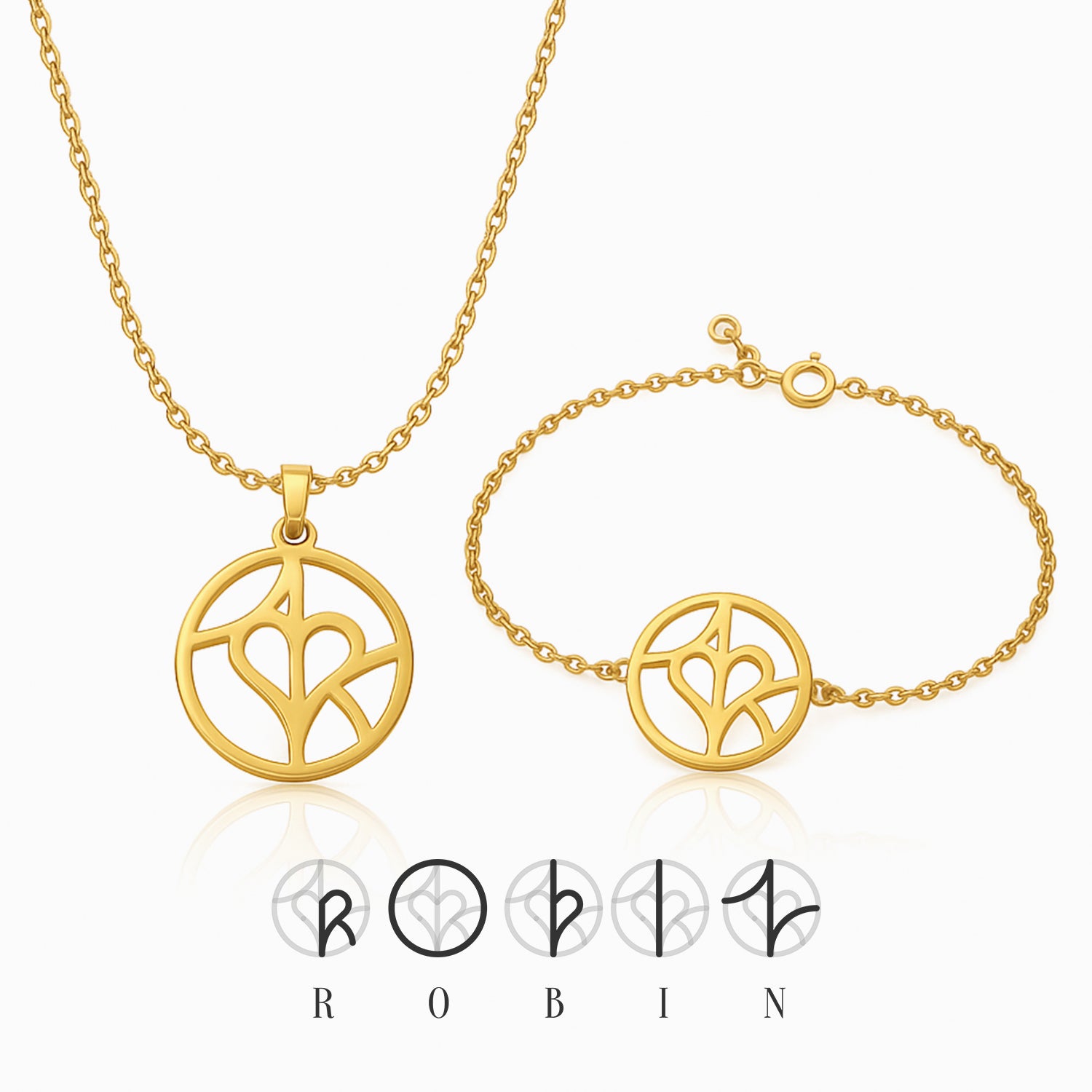 Custom Monogram Set | Ketting & Armband