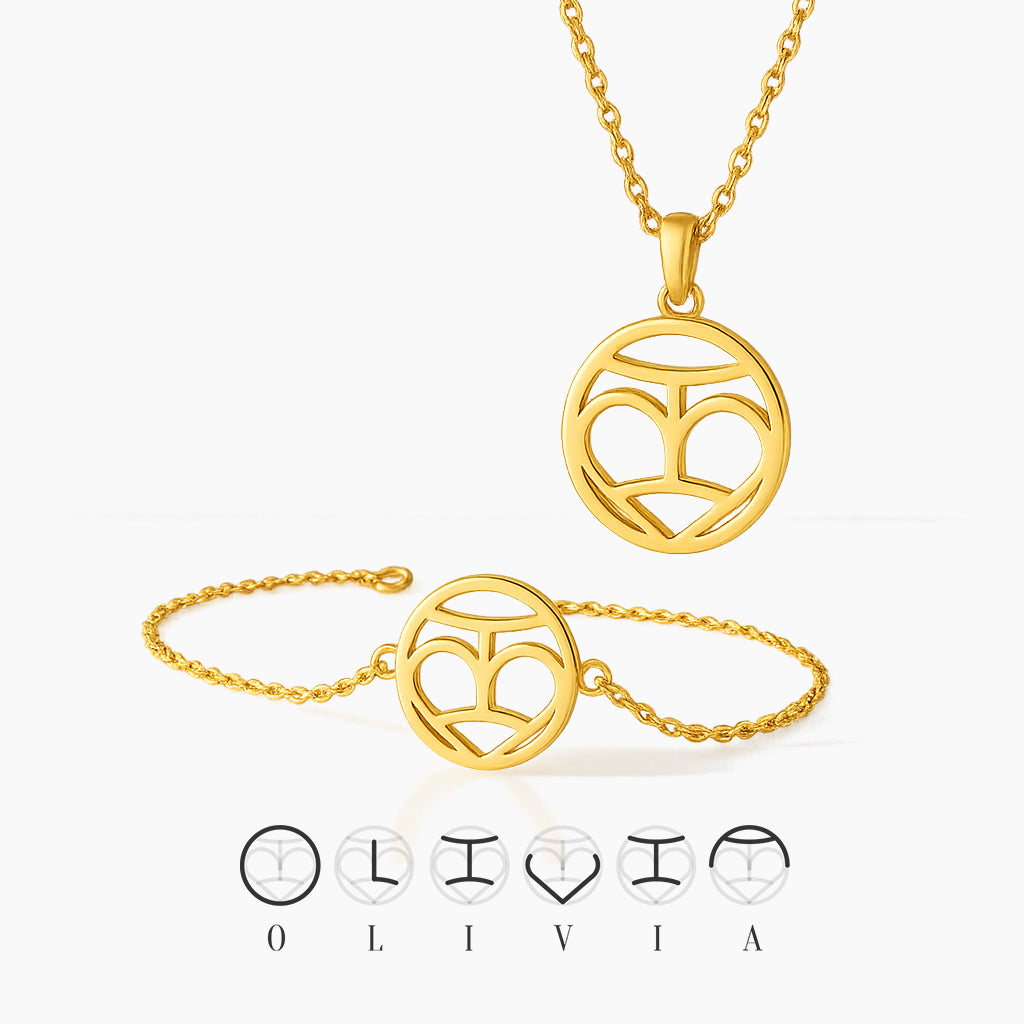 Custom Monogram Set | Ketting & Armband