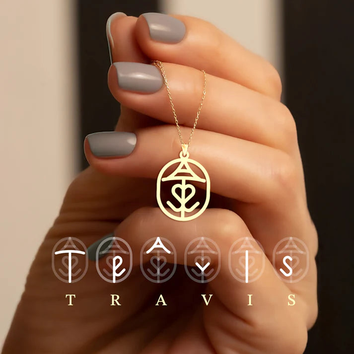 Tilpasset monogramkjede med navn eller navn