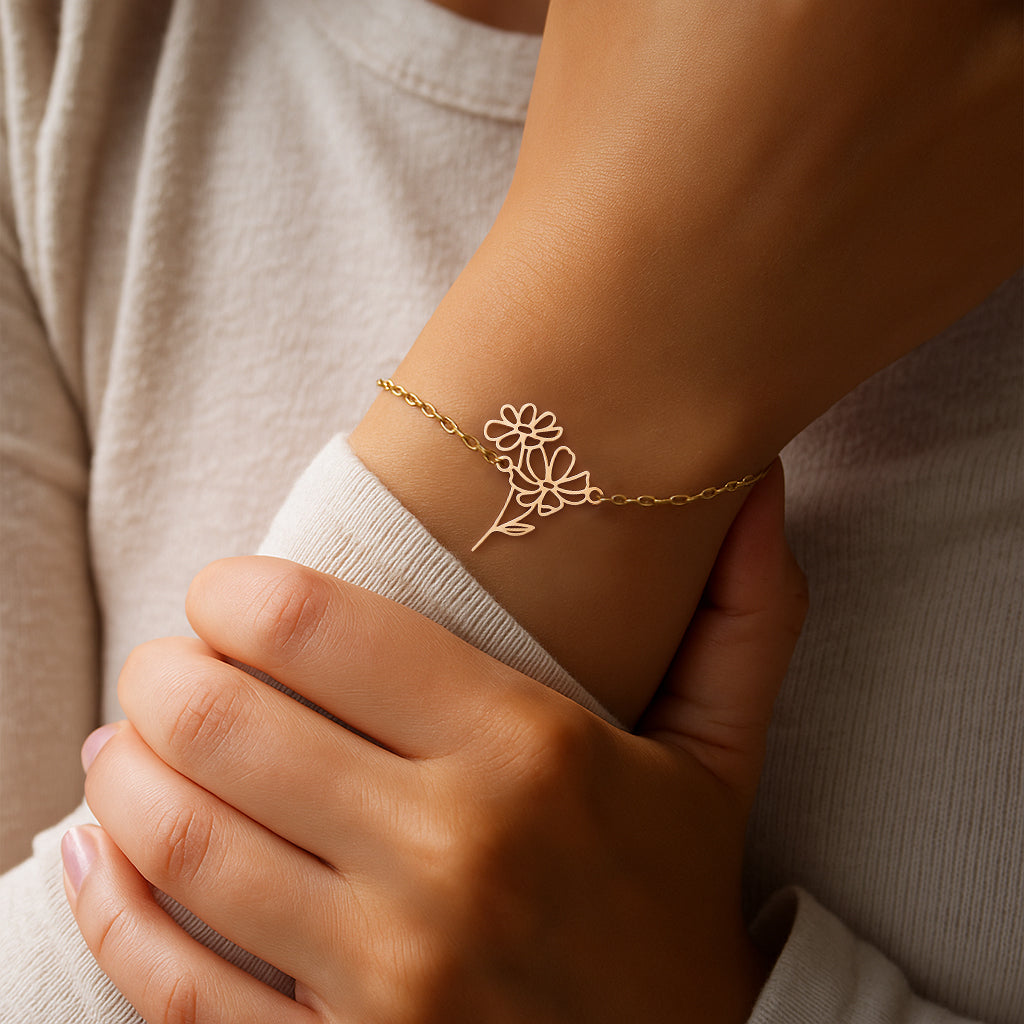 Geboortebloem Armband