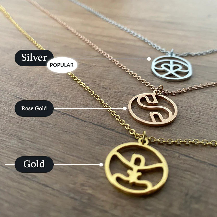 Custom Monogram Ketting met Naam/Namen