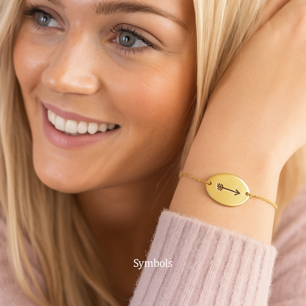 Custom Disc Armband Ovaal