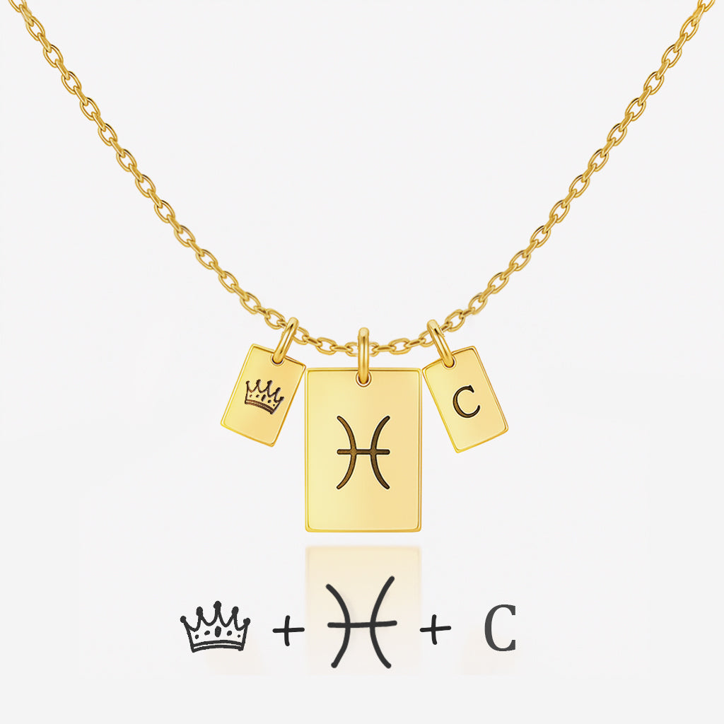 Custom Disc Ketting Rechthoek