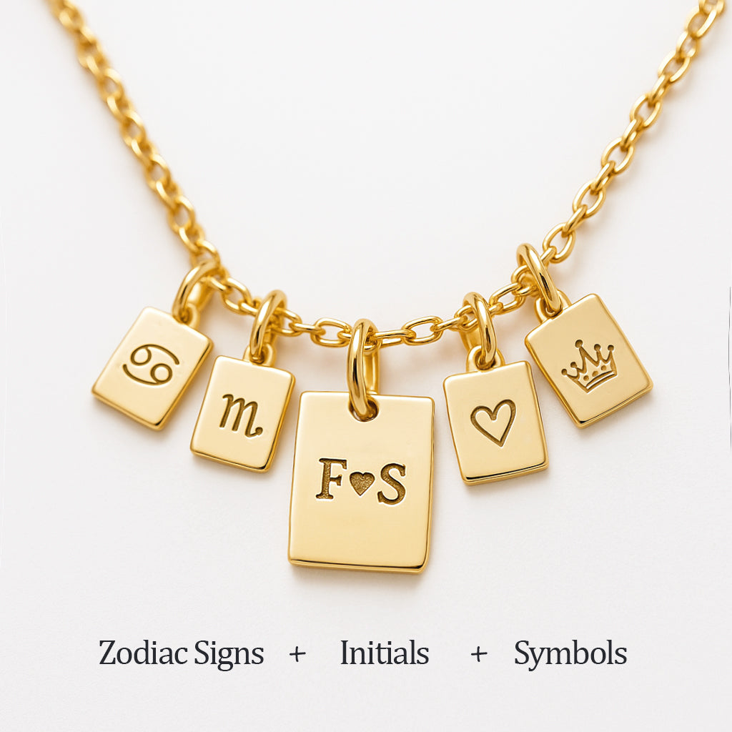 Custom Disc Ketting Rechthoek