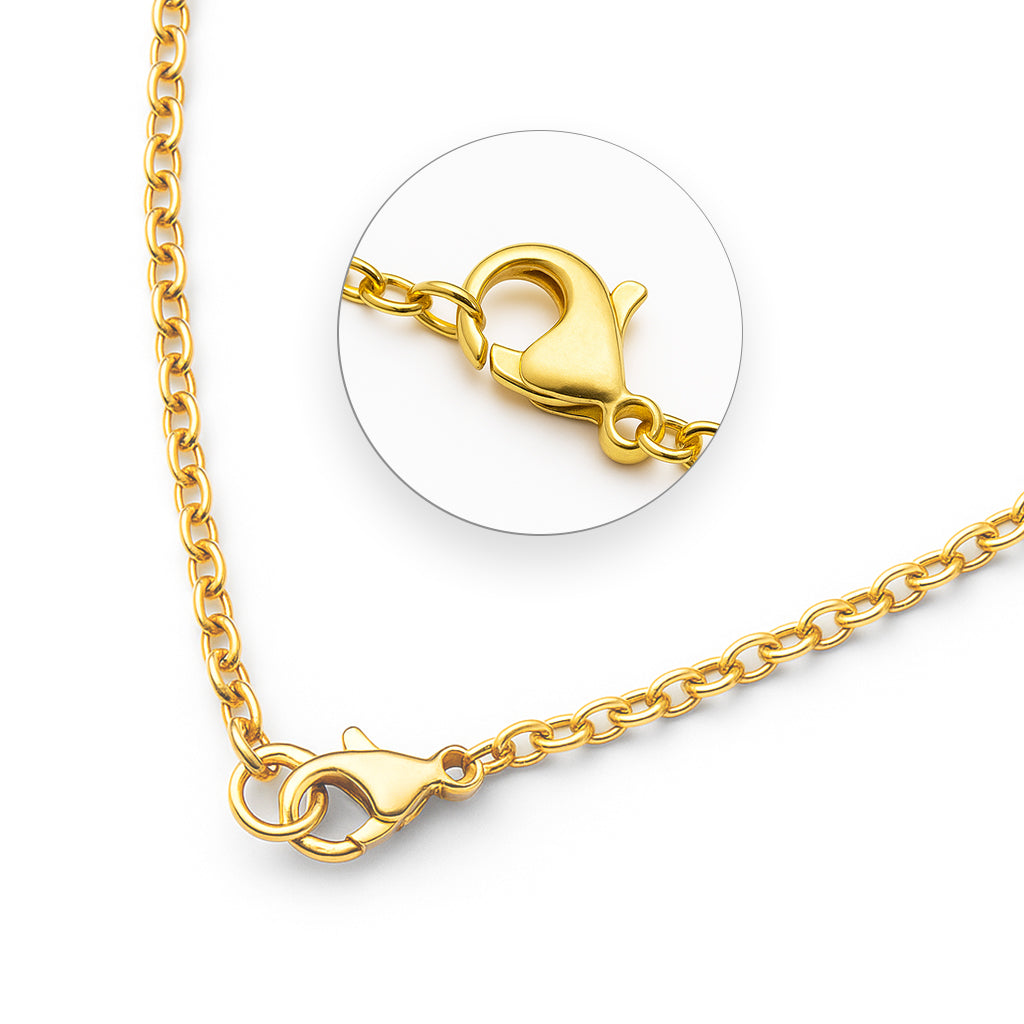 Custom Romeinse Datum Cirkel Ketting